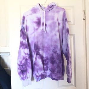 Purple tie dye hoodie